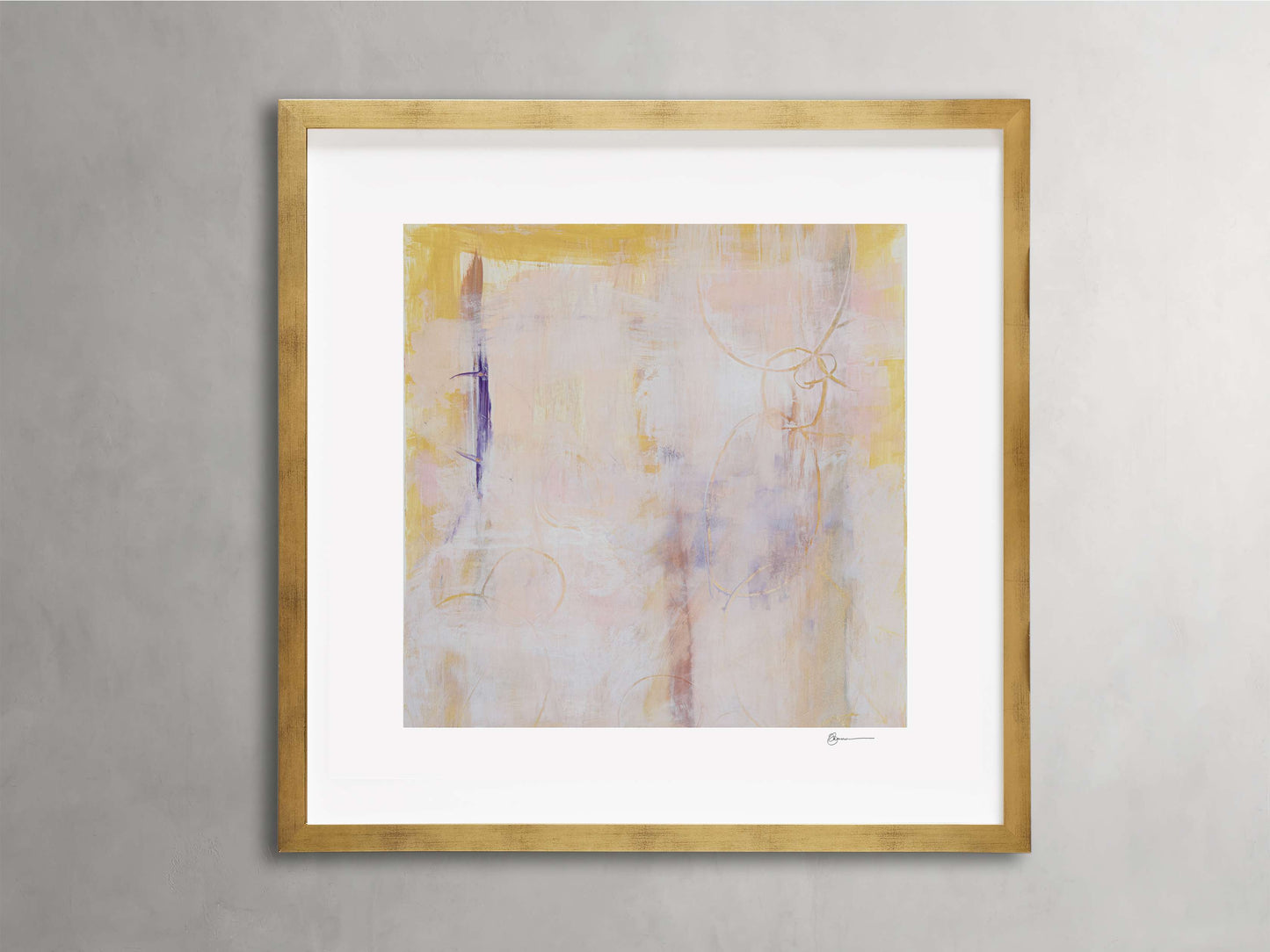 Soft Colors Square Framed Print