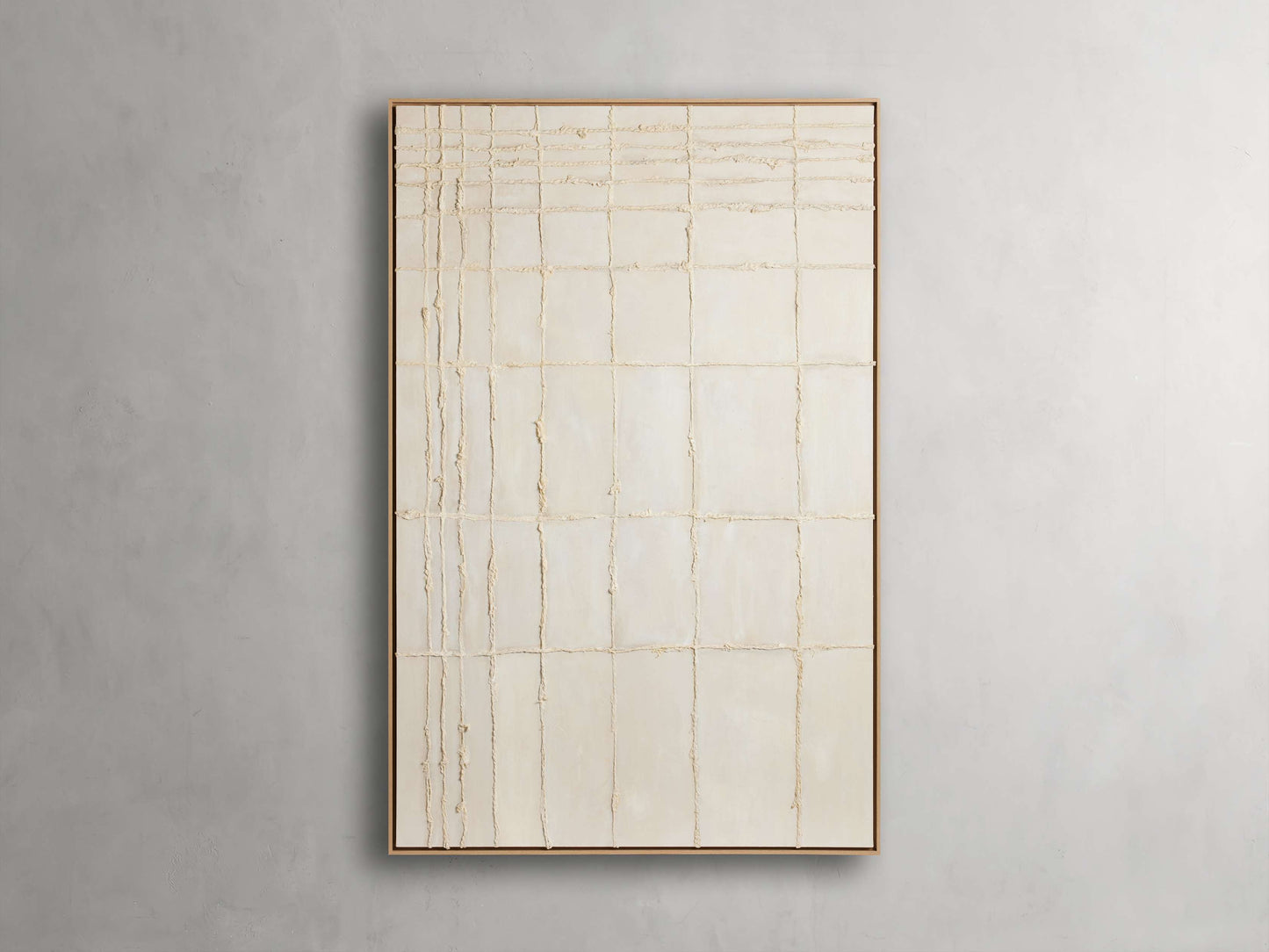 Linear Bisque Framed Print