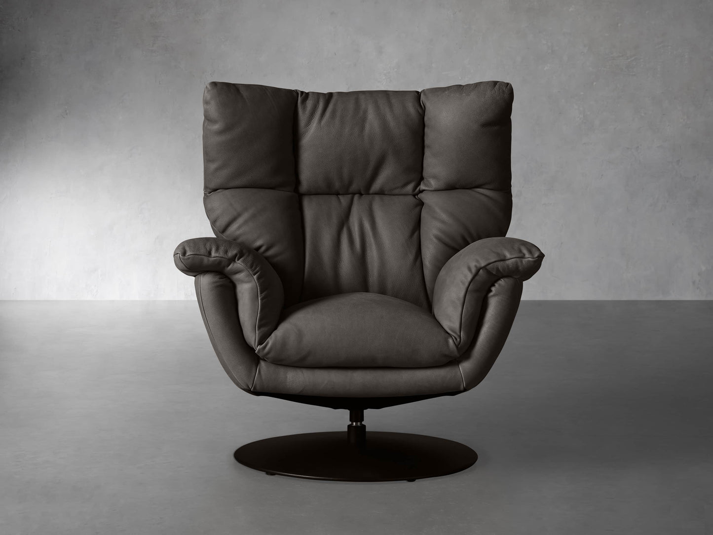 Deacon Leather Swivel Recliner
