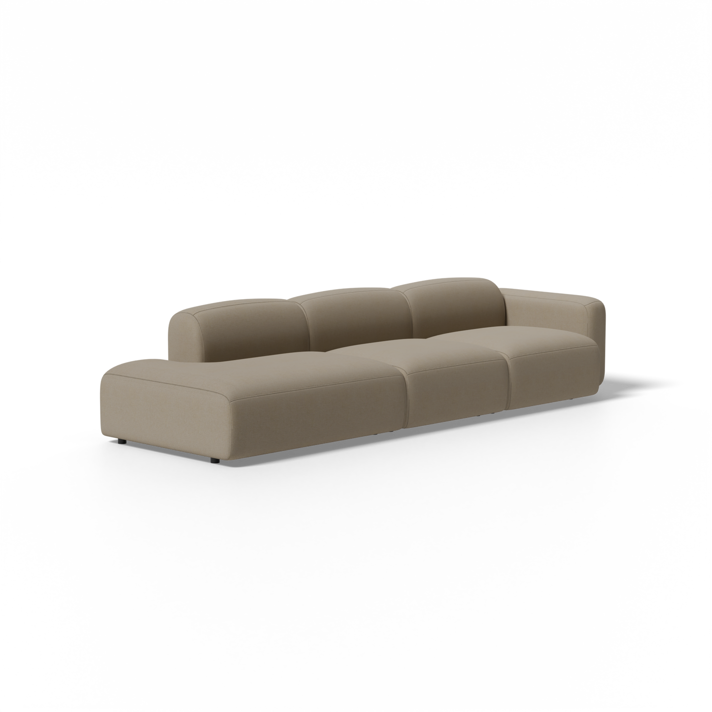 Three-Piece Soft Serve Sectional