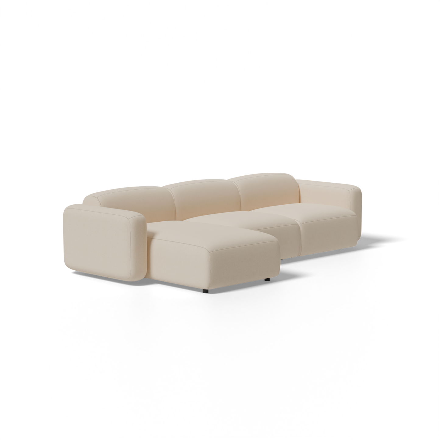 Three-Piece Soft Serve Sectional