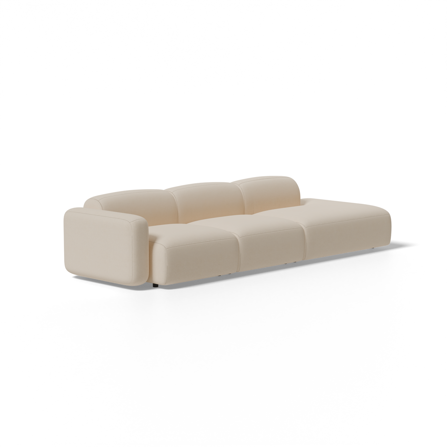 Three-Piece Soft Serve Sectional