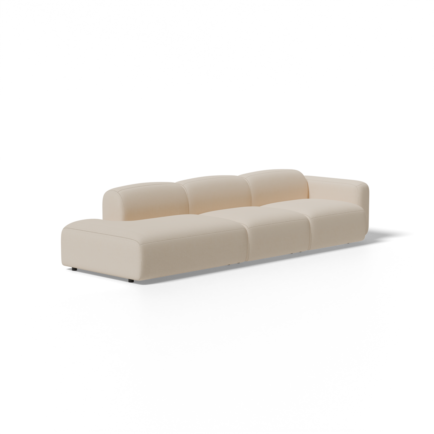 Three-Piece Soft Serve Sectional
