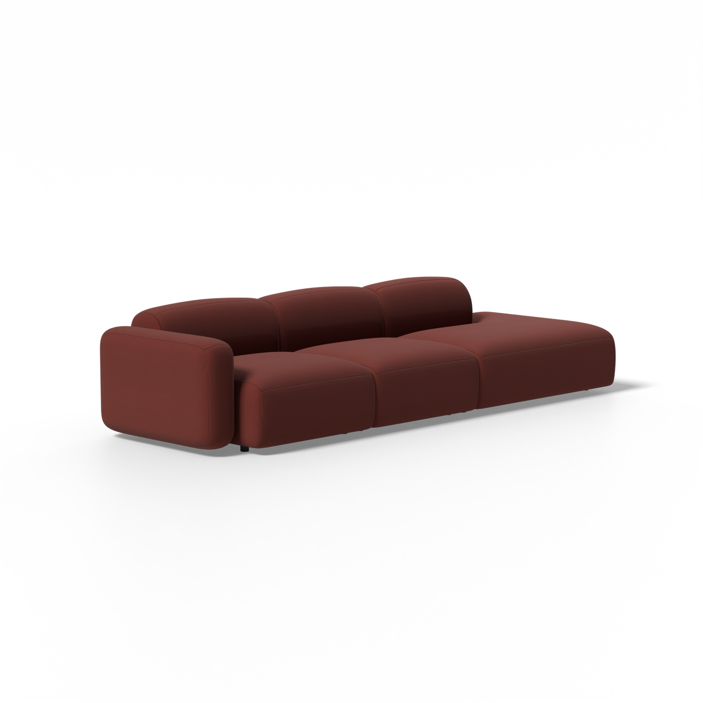 Three-Piece Soft Serve Sectional