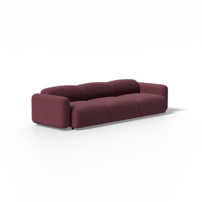 Three-Piece Soft Serve Sectional