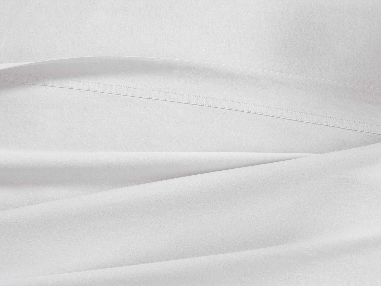 Italian Garment-Dyed Percale Flat Sheet