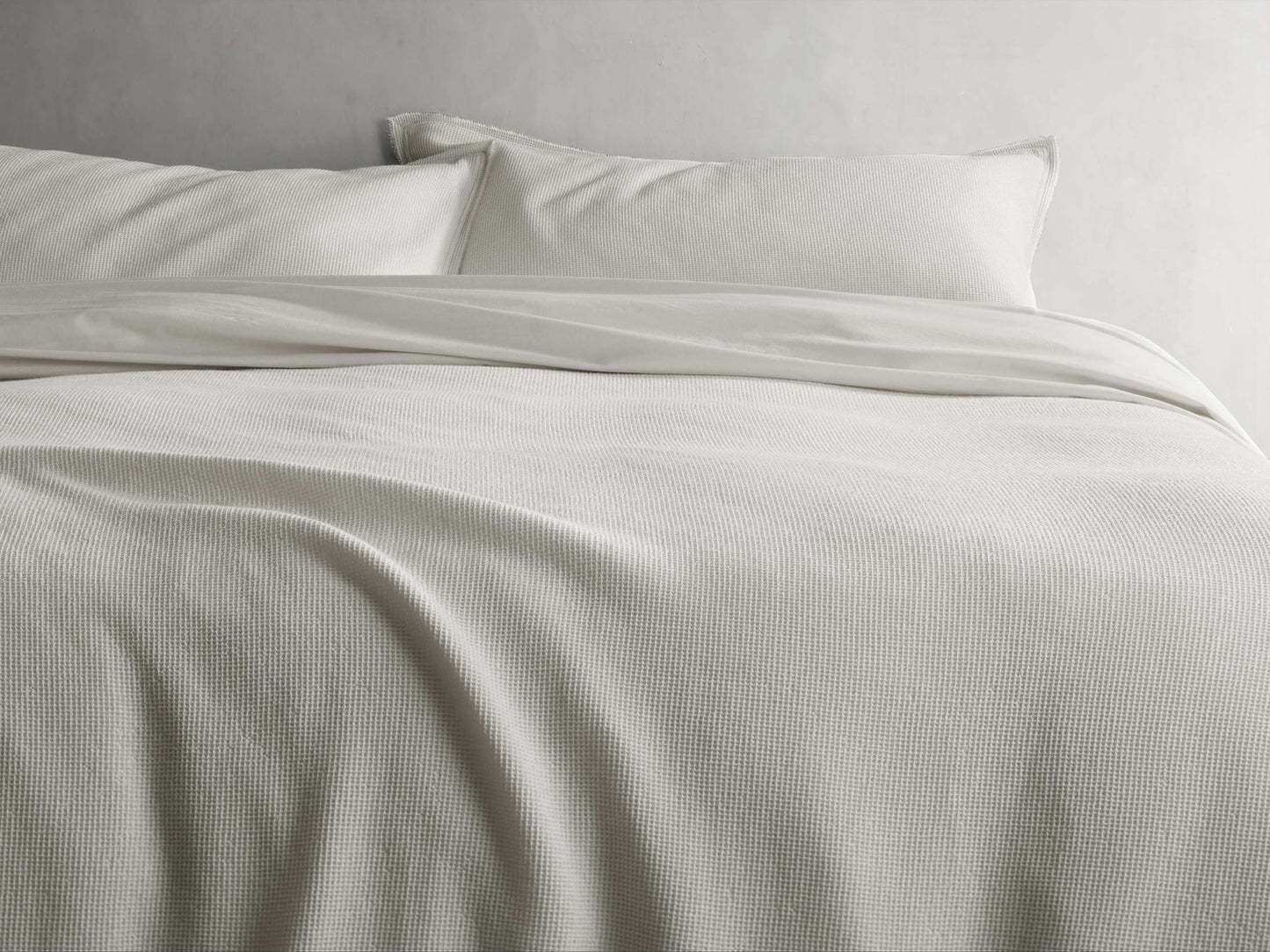 Washed Waffle Duvet Set