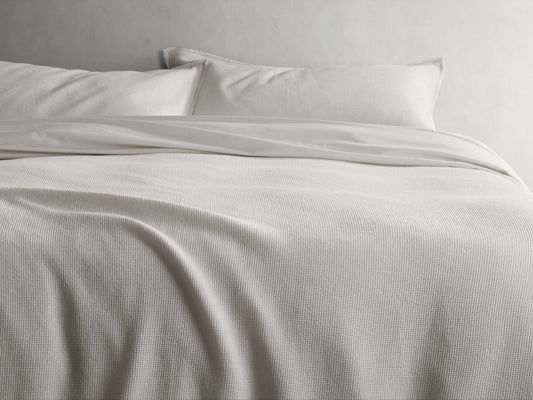 Washed Waffle Duvet Set