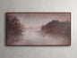Misty Lake Framed Print