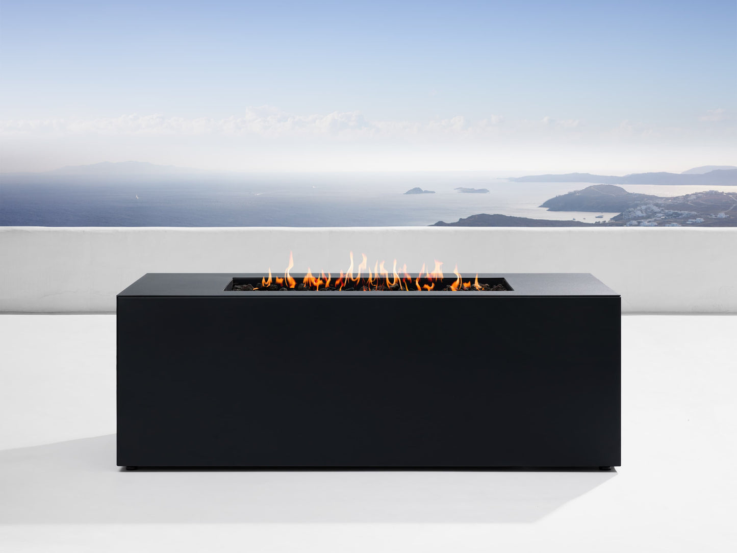 Coden Rectangular Natural Gas Fire Pit