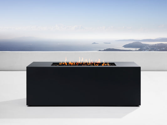 Coden Rectangular Natural Gas Fire Pit