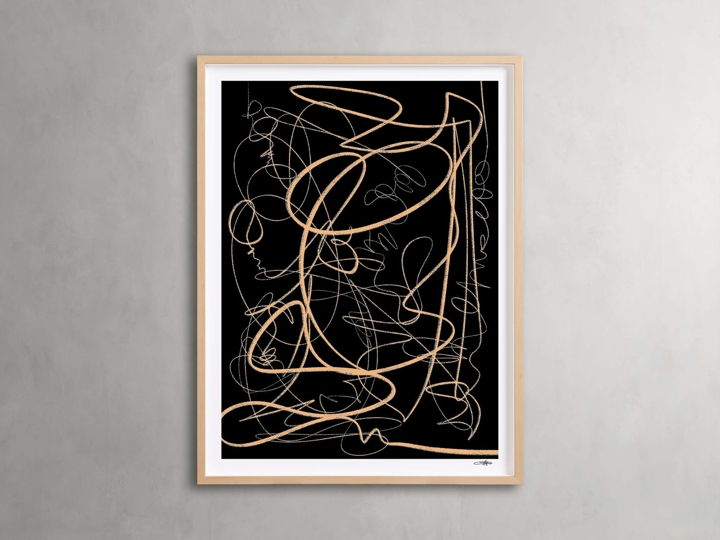 Abstract Pathway Framed Print