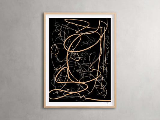 Abstract Pathway Framed Print