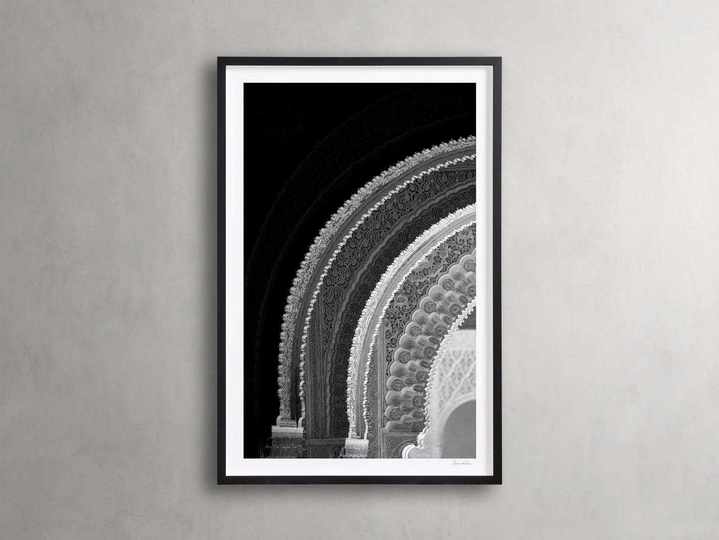Fragments of Alhambra Framed Print