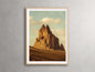 Golden Peaks III Framed Print