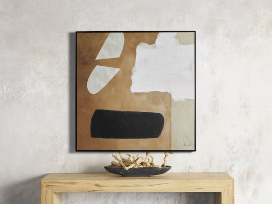 Study in Neutral II Framed Print