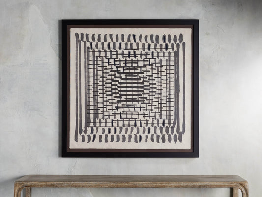 Abstract Lines I Framed Tapestry