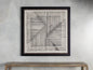 Abstract Lines IV Framed Tapestry