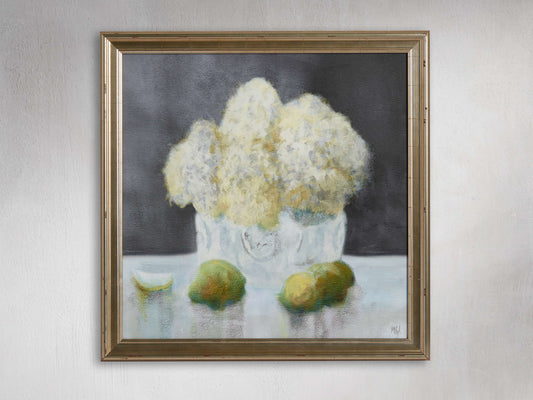 Blanche Hortensia Framed Print
