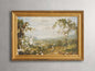 Crackled Countryside Framed Print