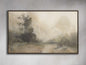 Calming Fog Framed Print