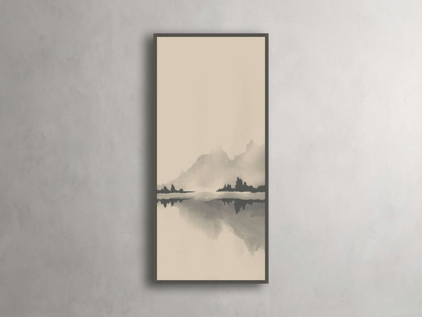 Neutral Horizon I Framed Print