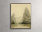 Sepia Grove Framed Print